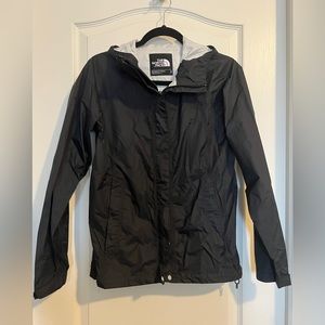 The North Face black women’s rain jacket